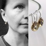 Small Hammered Gold Concave Disk Earrings / Sterling Silver / Fine Silver / 14k Yellow Gold Filled / Mini Gong Earrings