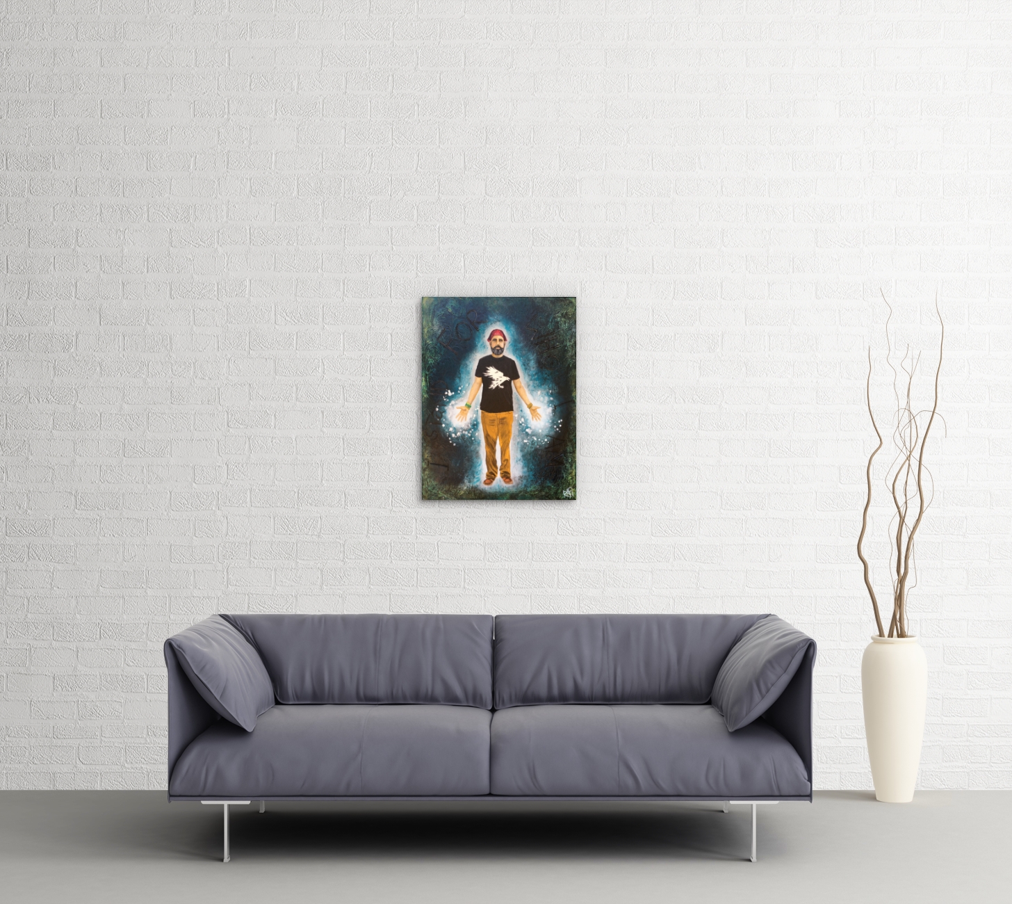 I Stand For Who I Am Original Painting Wall Art By Artist Rafi Perez Mixed Medium On Canvas 24x30 - Image 9