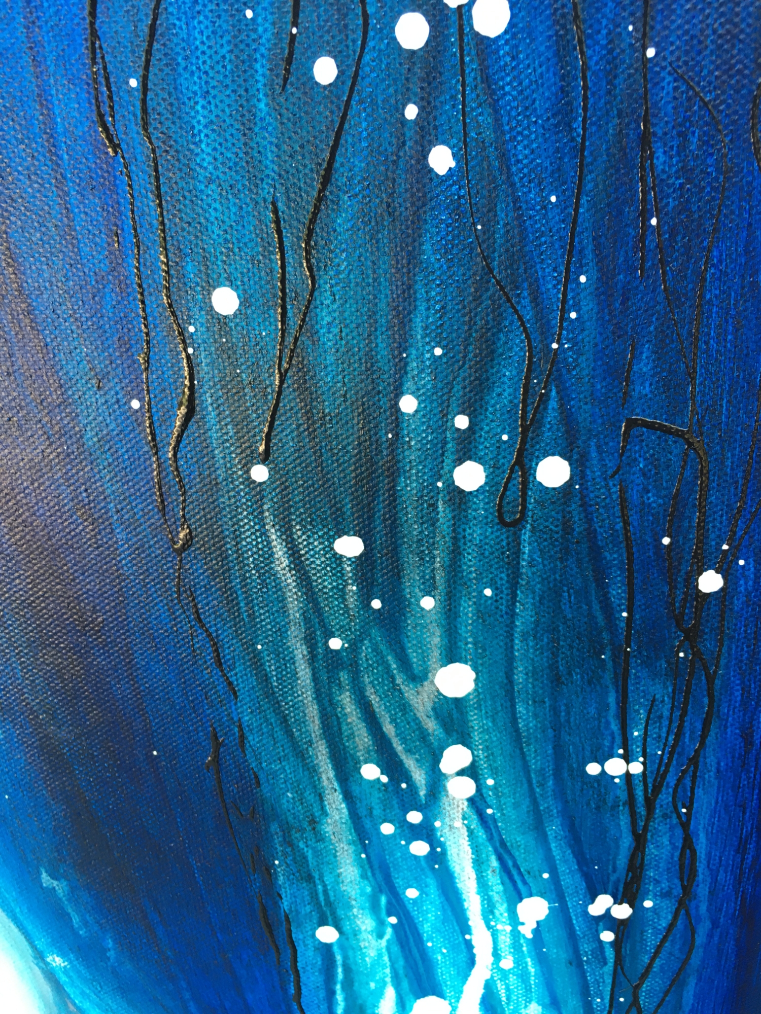 The Light Inside Original Painting By Artist Rafi Perez Mixed Medium On Canvas 30x30 - Image 3