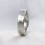Hammered Silver Ring / Solid Sterling Silver / Rustic Men's Women's Band / 5-6mm Width / Custom Sized / Classic Hammered Texture