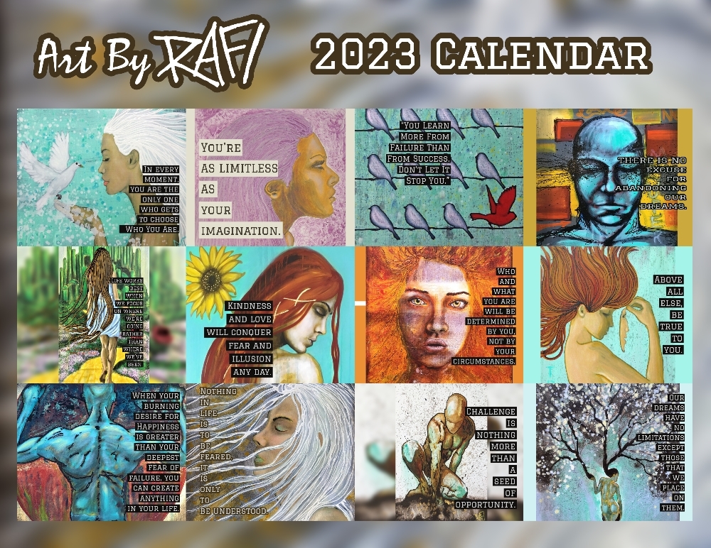 2023 Limited Edition Calendar Signed By Artist Rafi Perez - Image 13