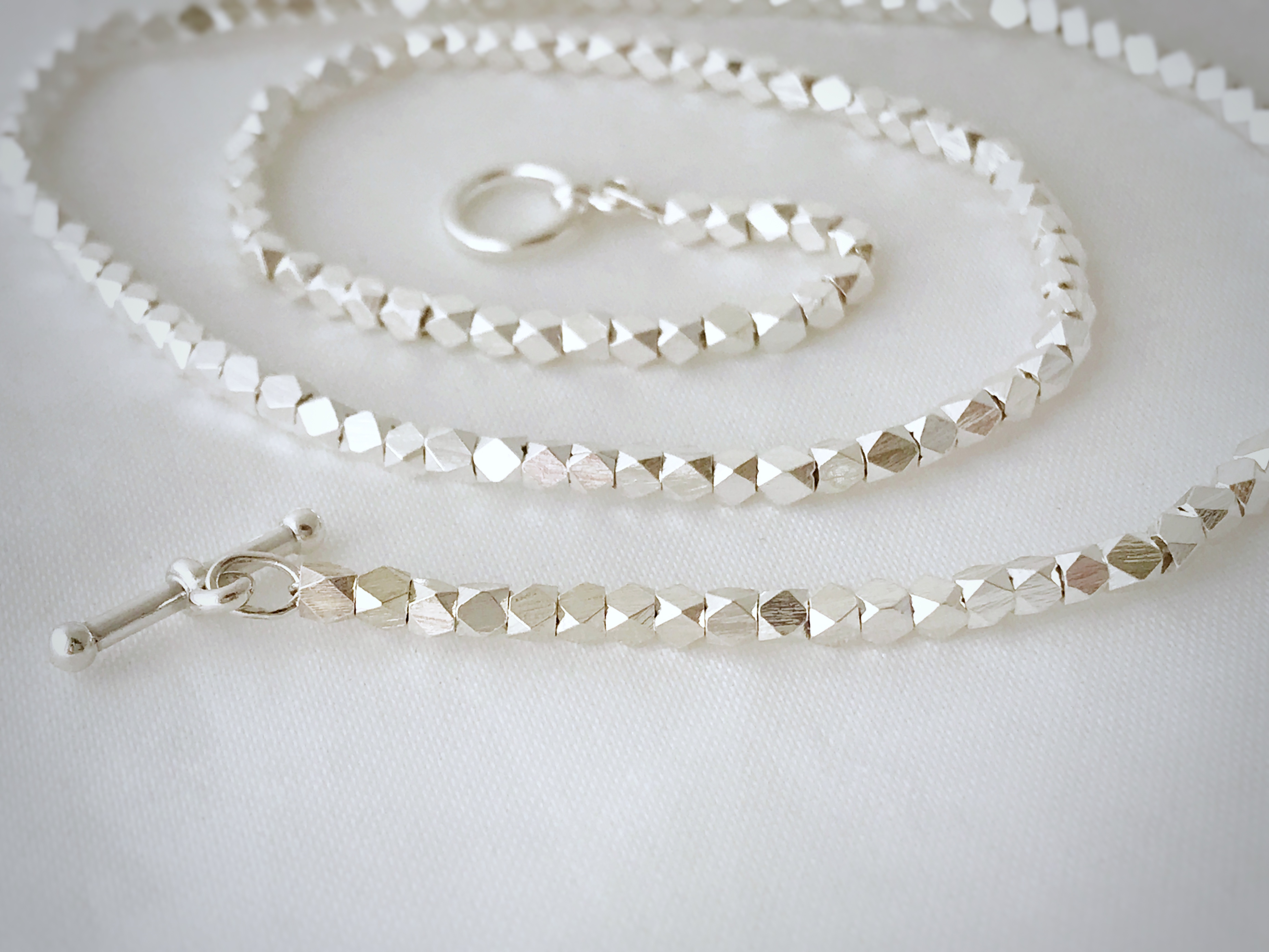 Fine Silver Nugget Necklace - Image 4