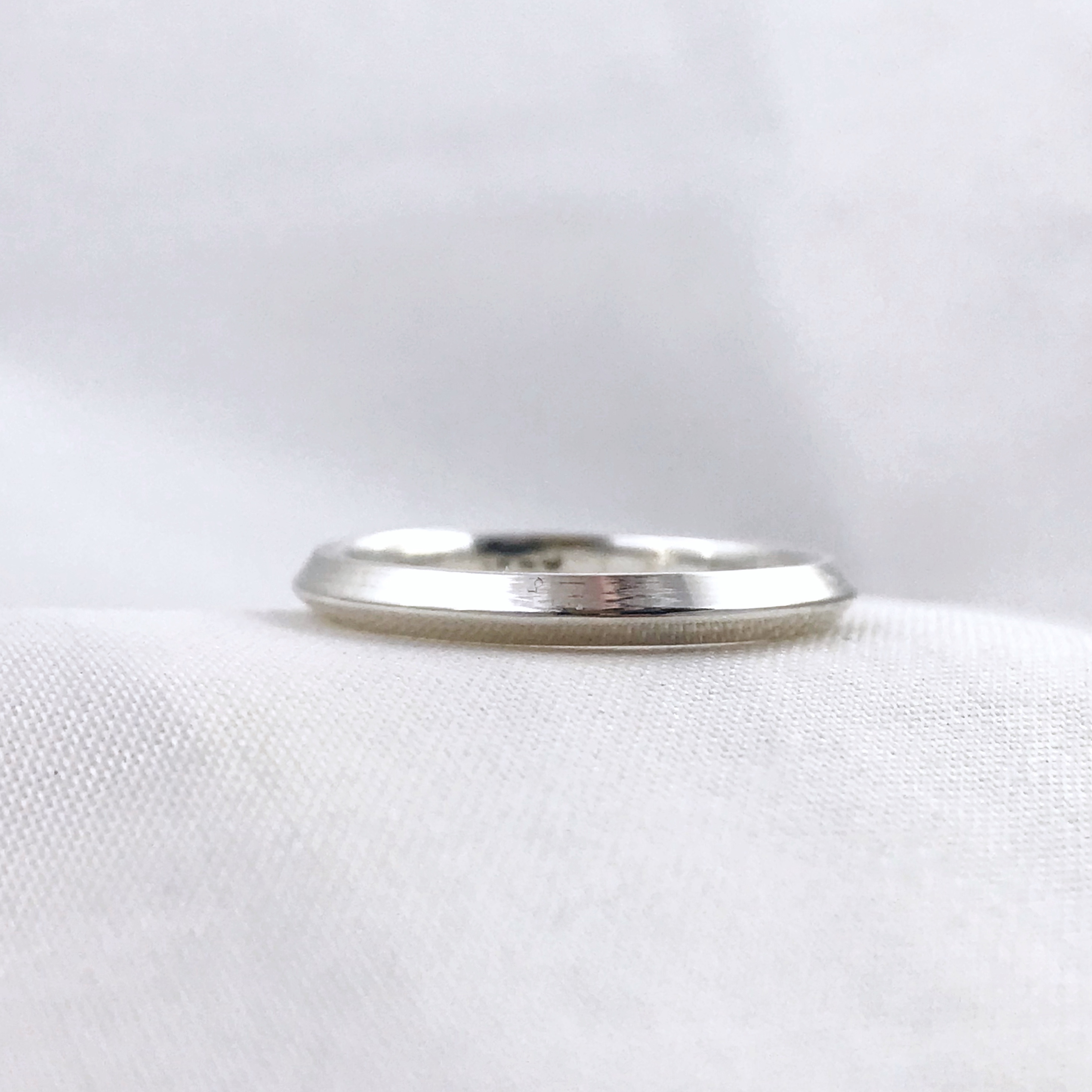 Triangle Edge Ring / Solid Sterling Silver / Geometric Men's Women's Band / 2mm Width / Custom Sized - Image 4