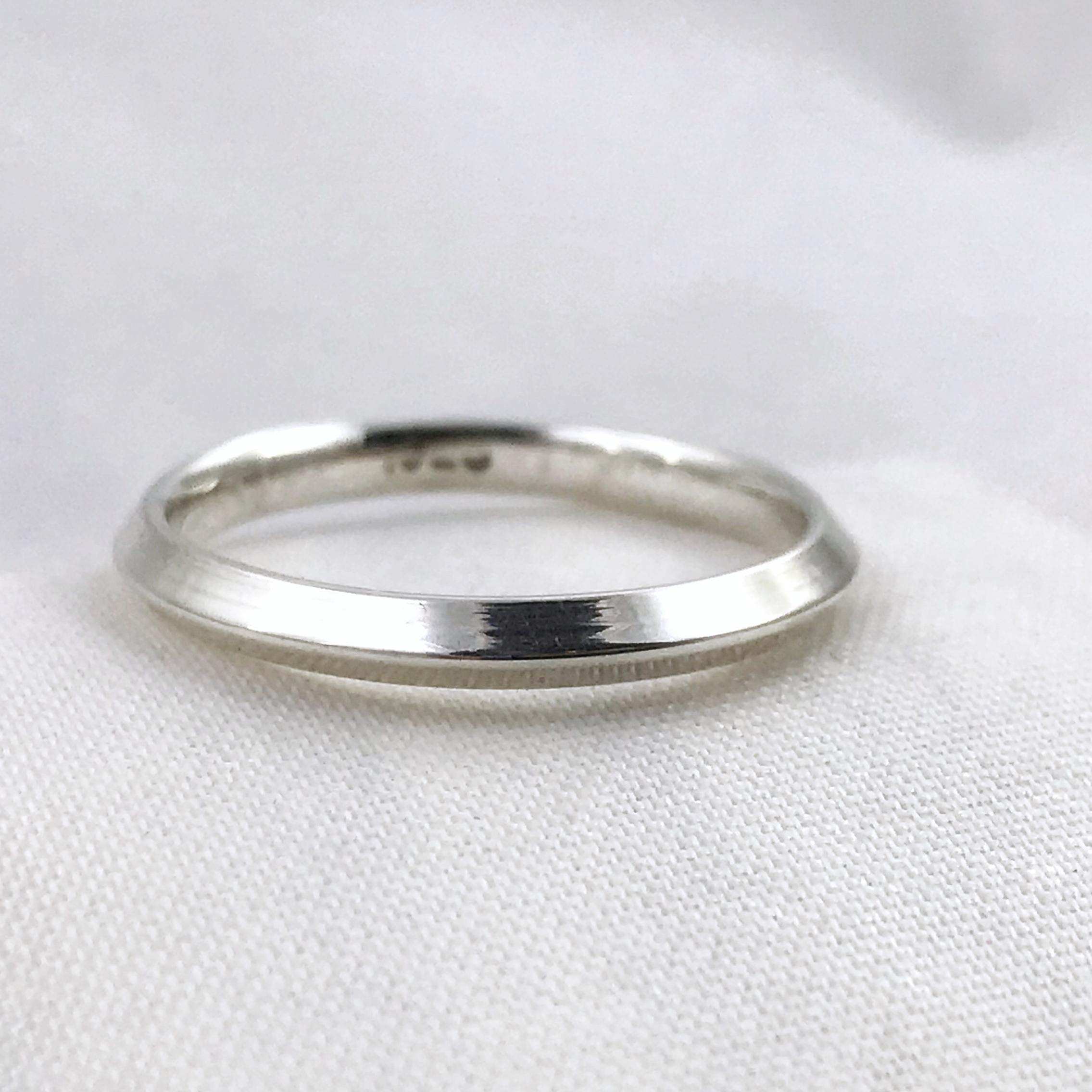 Triangle Edge Ring / Solid Sterling Silver / Geometric Men's Women's Band / 2mm Width / Custom Sized - Image 6