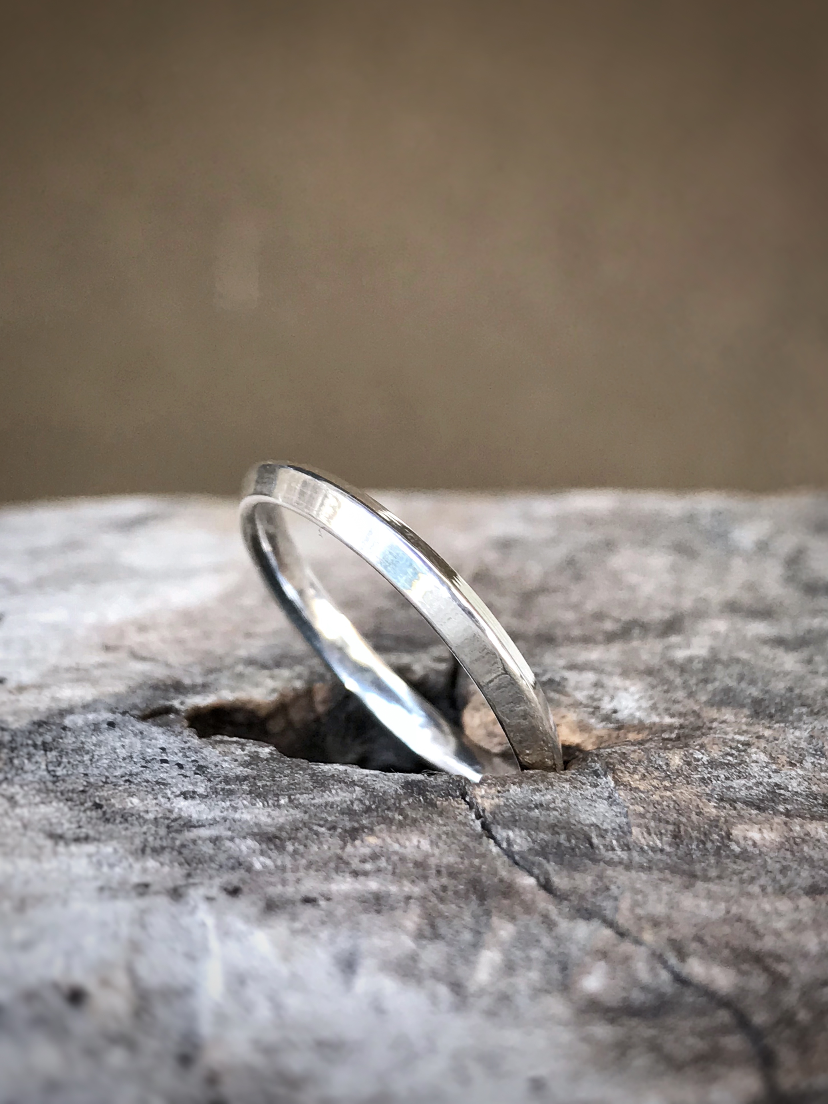 Triangle Edge Ring / Solid Sterling Silver / Geometric Men's Women's Band / 2mm Width / Custom Sized - Image 7