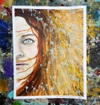 Creative Explosions Wall Art By Artist Rafi Perez Original Painting On Paper 11x14