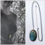 Tree Of Life Necklace / Antiqued Sterling Silver / 14k Rose Gold Filled / Labradorite / "Light and Shadow"