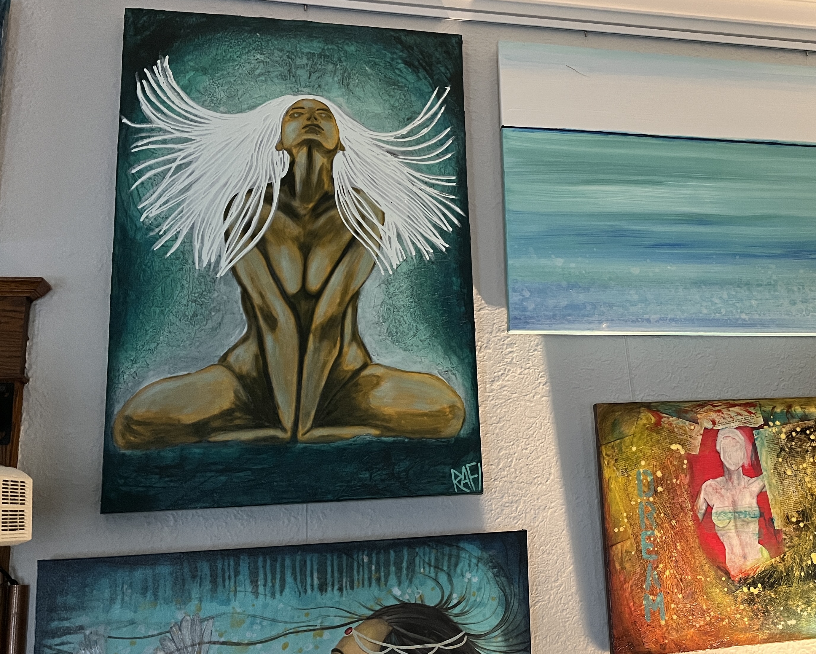 Metamorphosis By Artist Rafi Perez Mixed Medium On Canvas 24x36 - Image 6