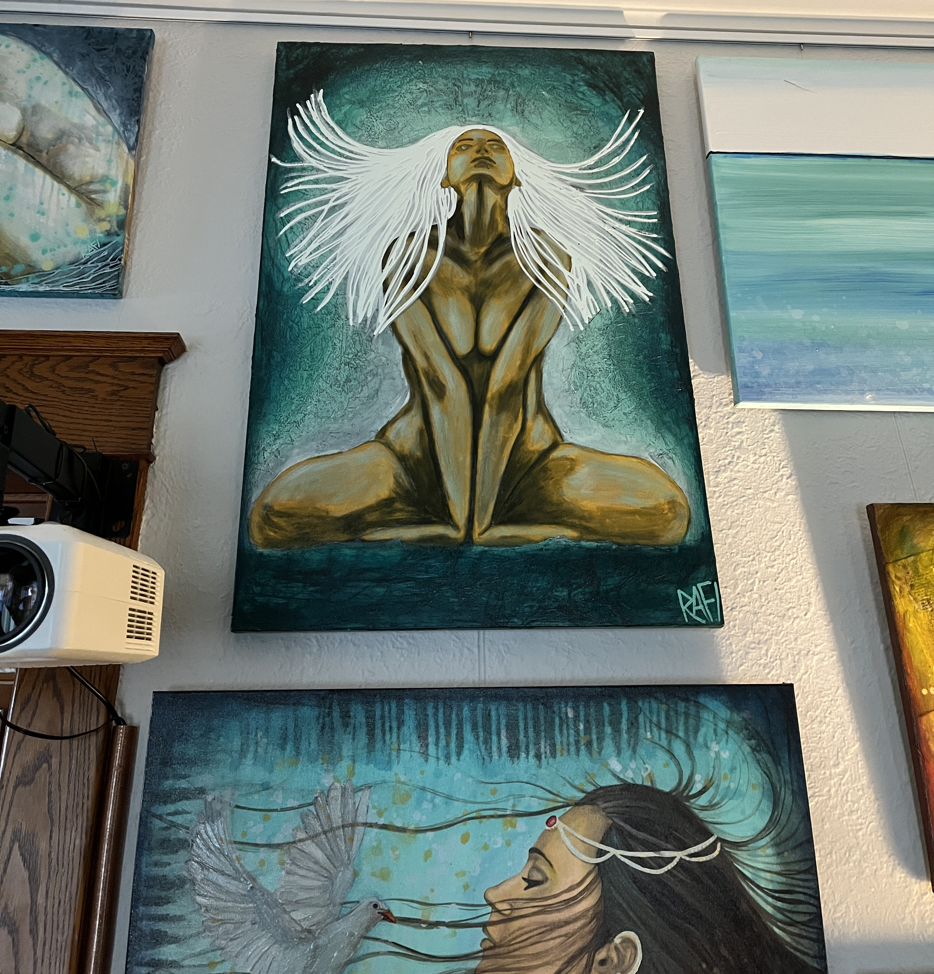 Metamorphosis By Artist Rafi Perez Mixed Medium On Canvas 24x36 - Image 7
