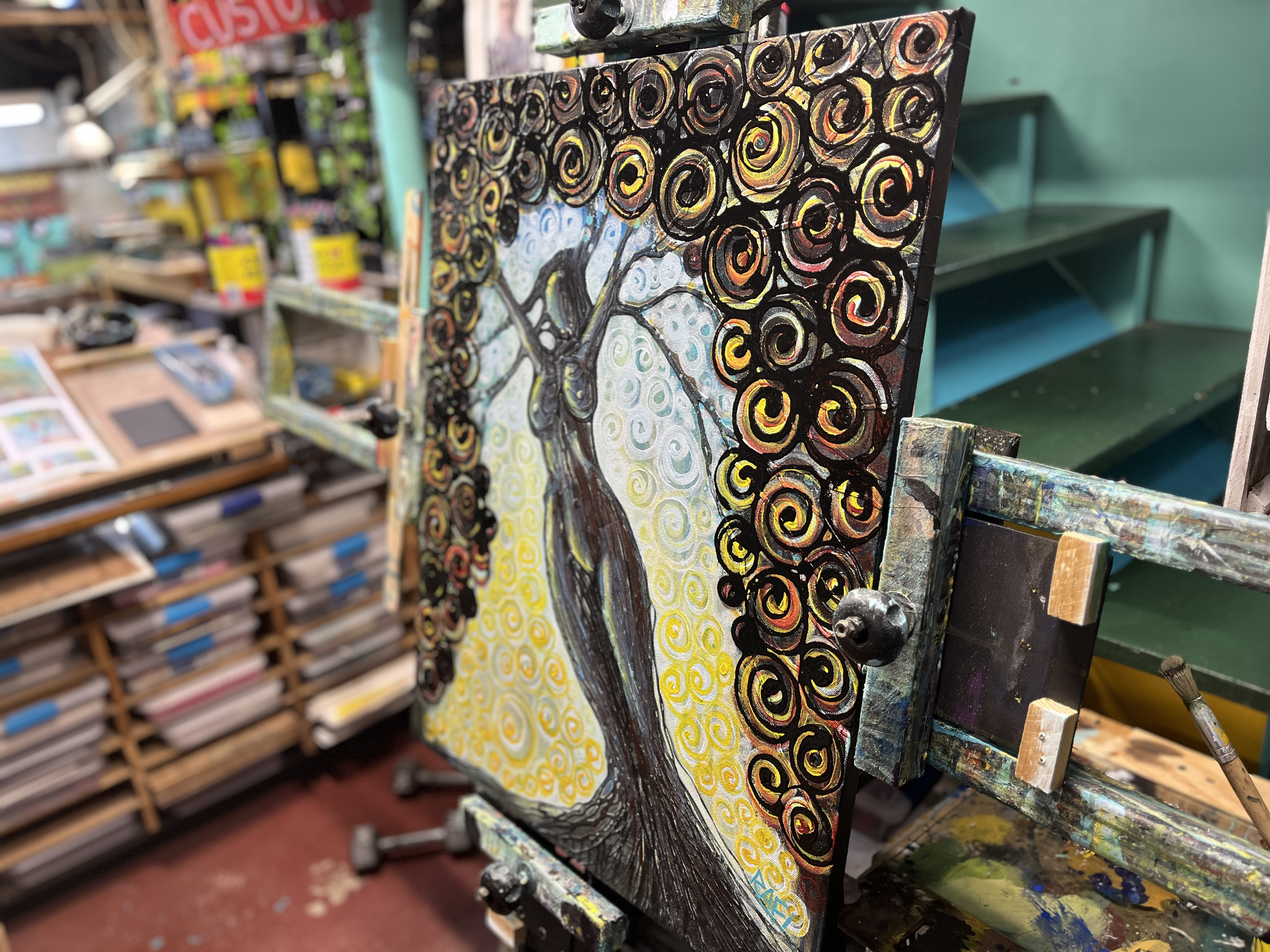 Rooted In Possibility Original Painting By Artist Rafi Perez Mixed Medium On Canvas 24x30 - Image 5