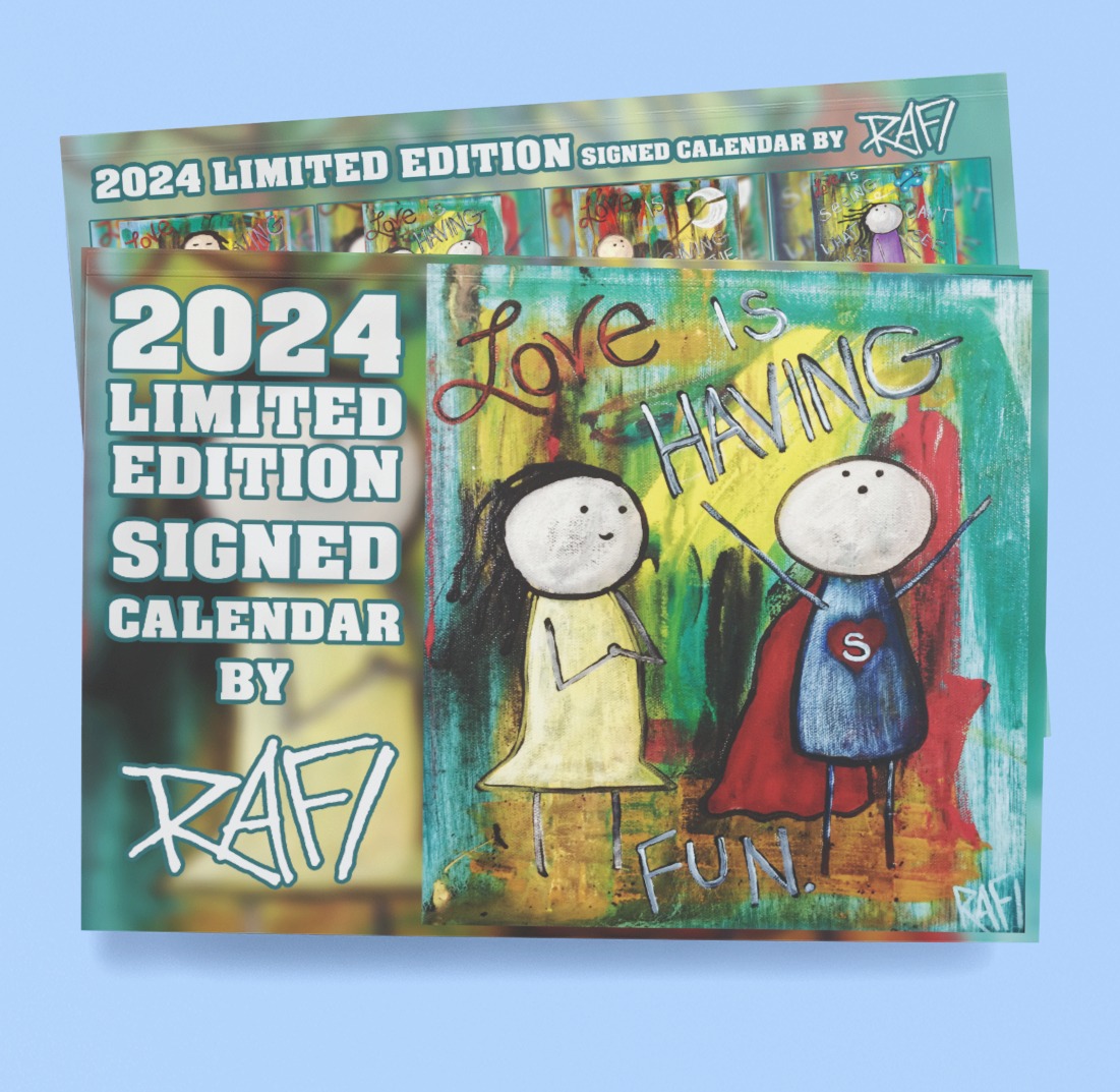 2024 Limited Edition Calendar Signed By Artist Rafi Perez - Inspirational Art Calendar