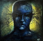 Expressions Of Change By Artist Rafi Perez Mixed Medium On Canvas 30X30