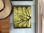 Emerald Harmony By Artist Rafi Perez Original Art On Reclaimed Wood 10X12