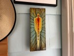 I Am Strength By Artist Rafi Perez Original Art On Reclaimed Wood 11X4