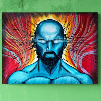Awakening: A Journey Within Wall Art By Artist Rafi Perez Mixed Medium On Canvas 24x30