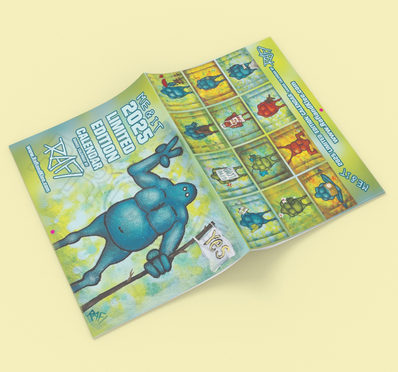 2025 Limited Edition Calendar Signed By Artist Rafi Perez - Me And It Edition - Image 14