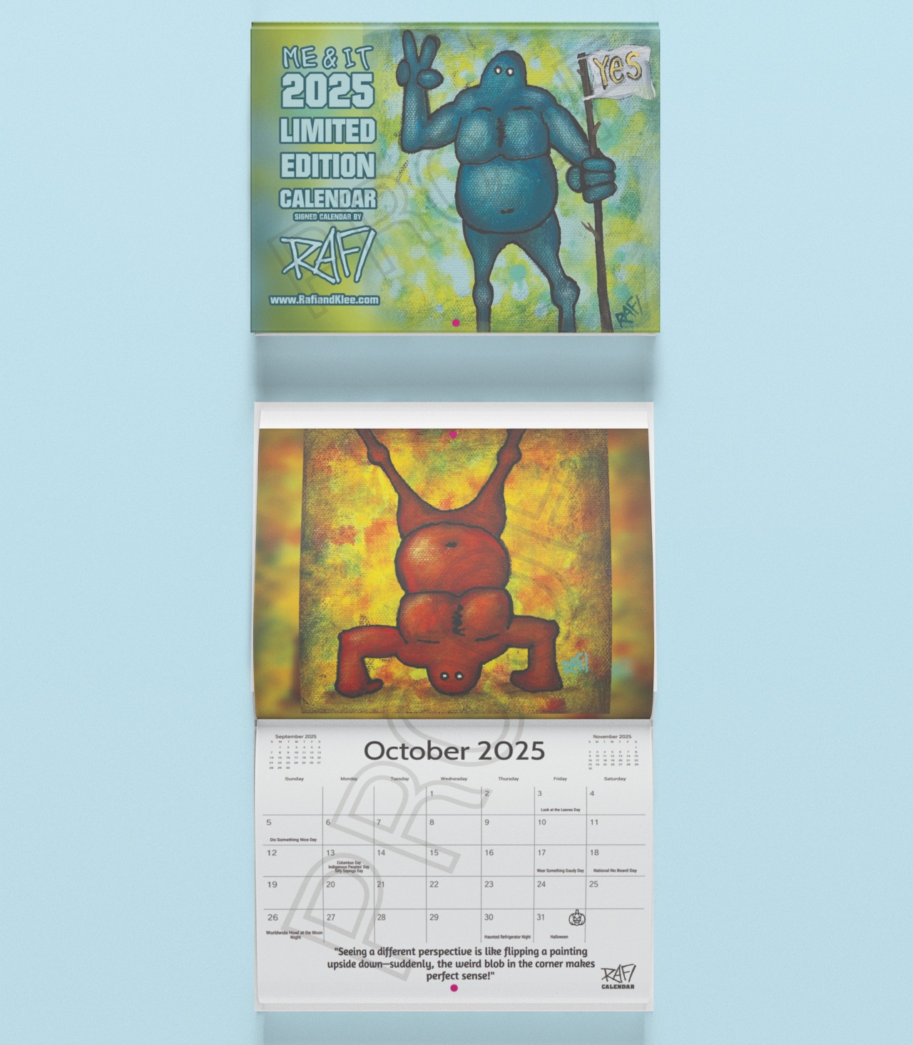 2025 Limited Edition Calendar Signed By Artist Rafi Perez - Me And It Edition - Image 16
