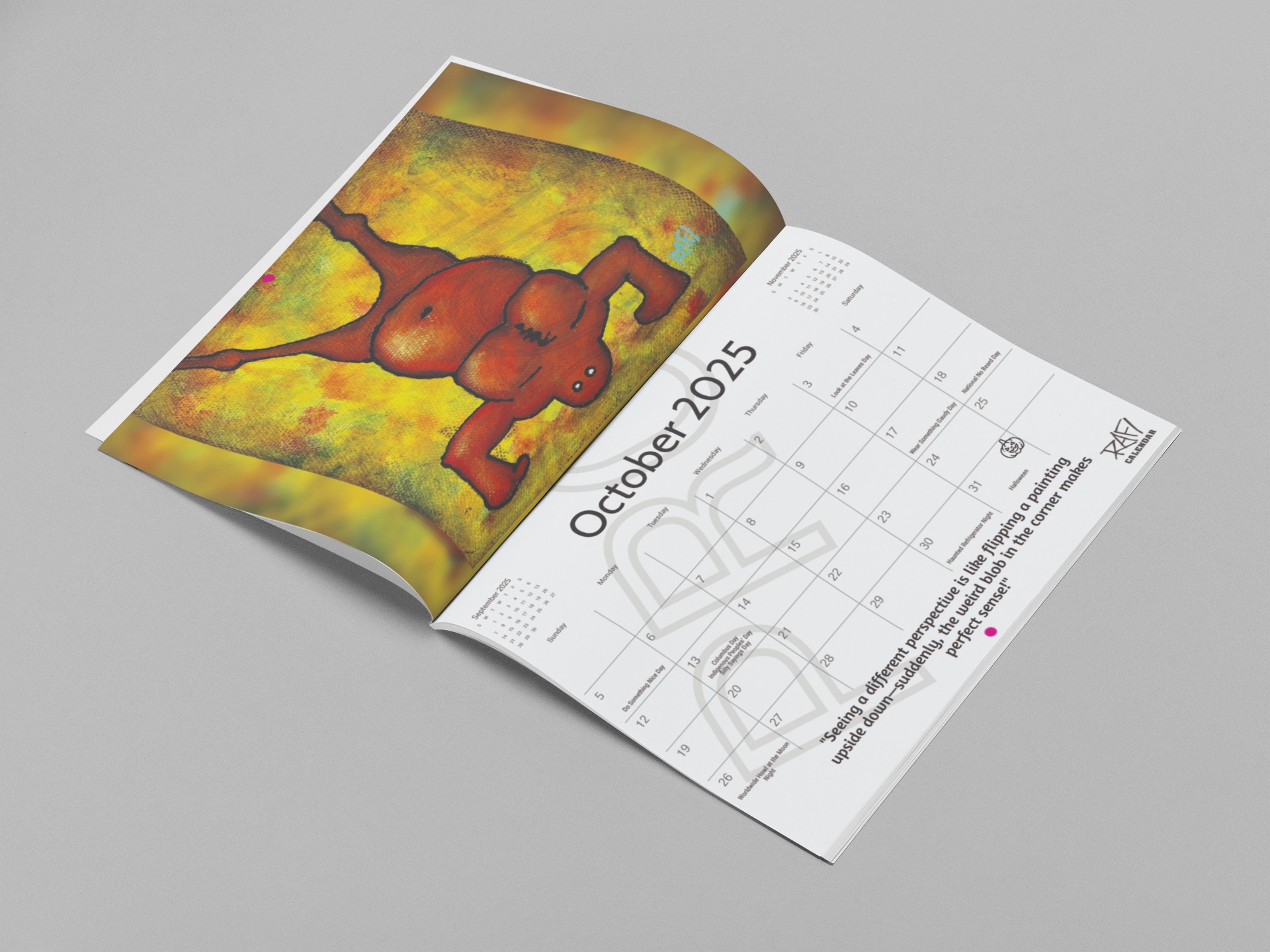 2025 Limited Edition Calendar Signed By Artist Rafi Perez - Me And It Edition - Image 17