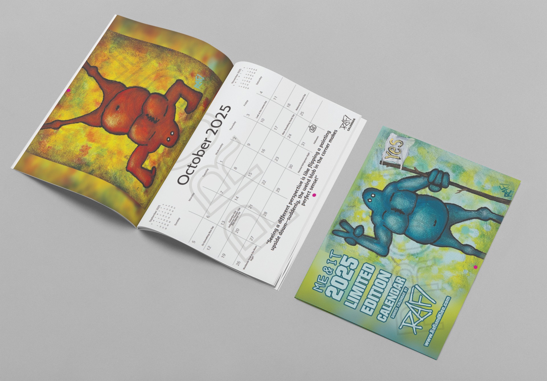2025 Limited Edition Calendar Signed By Artist Rafi Perez - Me And It Edition - Image 18