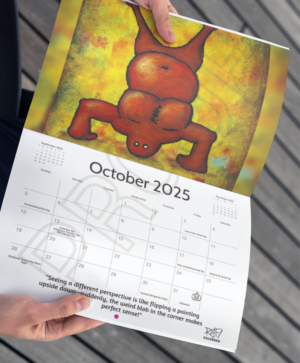 2025 Limited Edition Calendar Signed By Artist Rafi Perez - Me And It Edition - Image 20