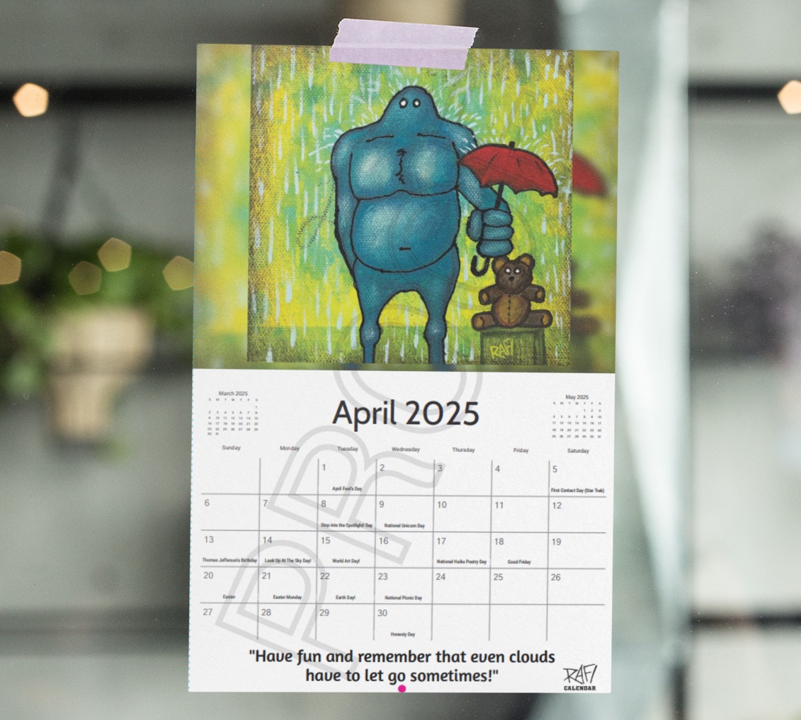 2025 Limited Edition Calendar Signed By Artist Rafi Perez - Me And It Edition - Image 23