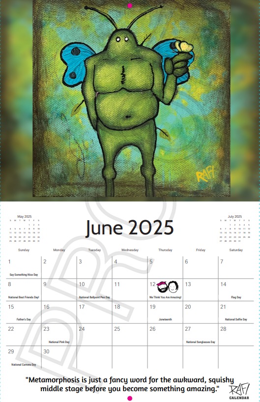 2025 Limited Edition Calendar Signed By Artist Rafi Perez - Me And It Edition - Image 7