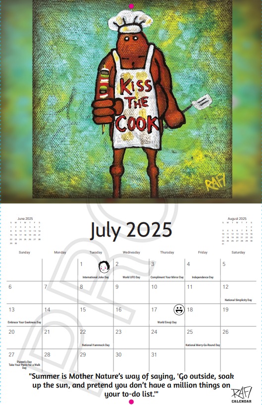 2025 Limited Edition Calendar Signed By Artist Rafi Perez - Me And It Edition - Image 8