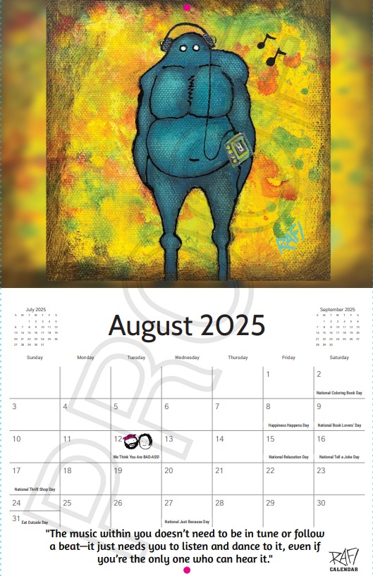 2025 Limited Edition Calendar Signed By Artist Rafi Perez - Me And It Edition - Image 9