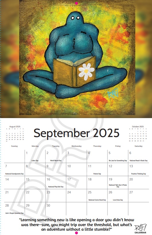 2025 Limited Edition Calendar Signed By Artist Rafi Perez - Me And It Edition - Image 10