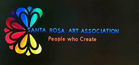Logo of the Santa Rosa Art Association with the phrase 'People who Create' displayed in vibrant colors.