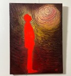 Beacon Within Chaos Painting By Artist Rafi Perez Mixed Medium On Canvas 18x24