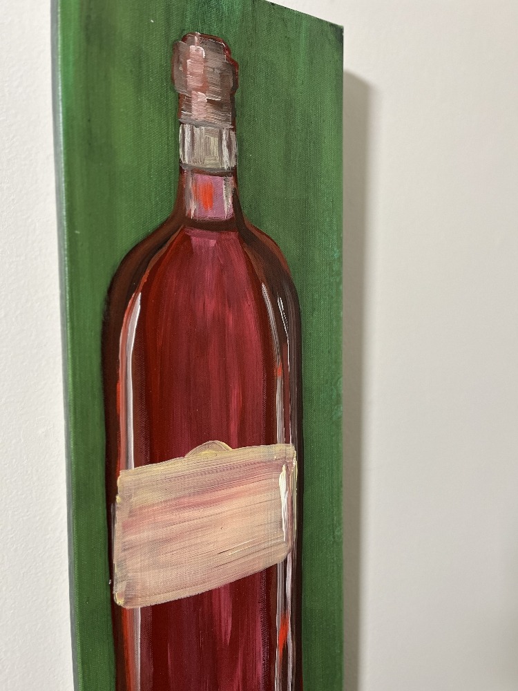 Bottled Moments Original Painting By Artist Rafi Perez Mixed Medium On Canvas 24X32 4 Piece - Image 9