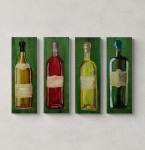 Bottled Moments Original Painting By Artist Rafi Perez Mixed Medium On Canvas 24X32 4 Piece