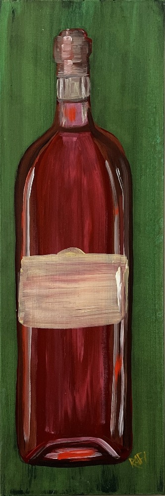 Bottled Moments Original Painting By Artist Rafi Perez Mixed Medium On Canvas 24X32 4 Piece - Image 8