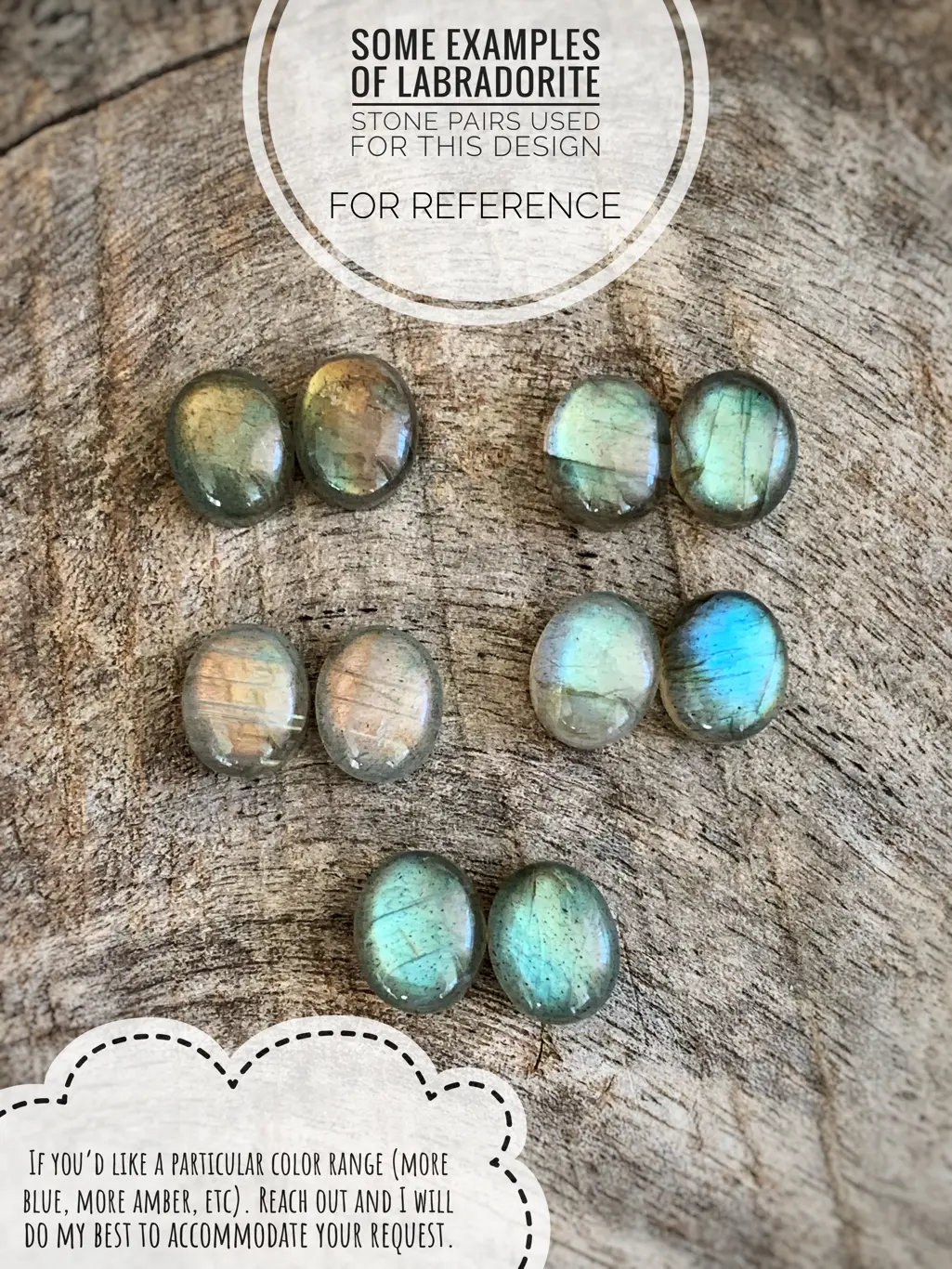 Labradorite Post Earrings / Solid Sterling Silver / Genuine Labradorite / Oval Cut / Contemporary Victorian - Image 11