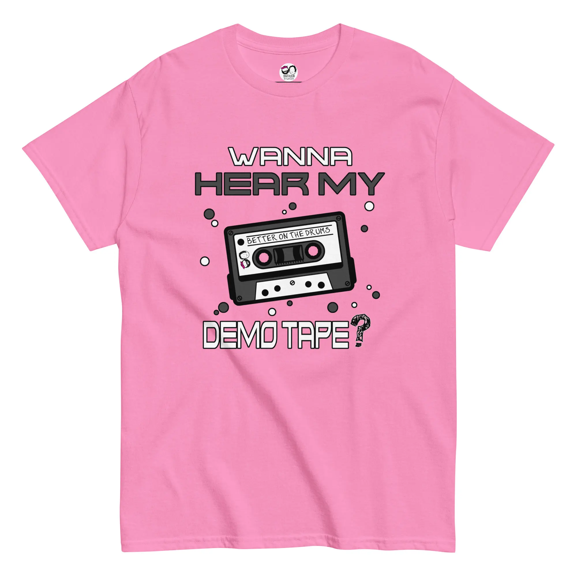 Better On The Drums Band T-Shirt - Hear My Mix Tape - Design By Artist Rafi Perez Unisex classic tee - Image 12