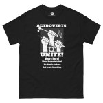Tee-Shirt For Artists ARTROVERTS UNITE (Multi) Design By Artist Rafi Perez Unisex classic tee