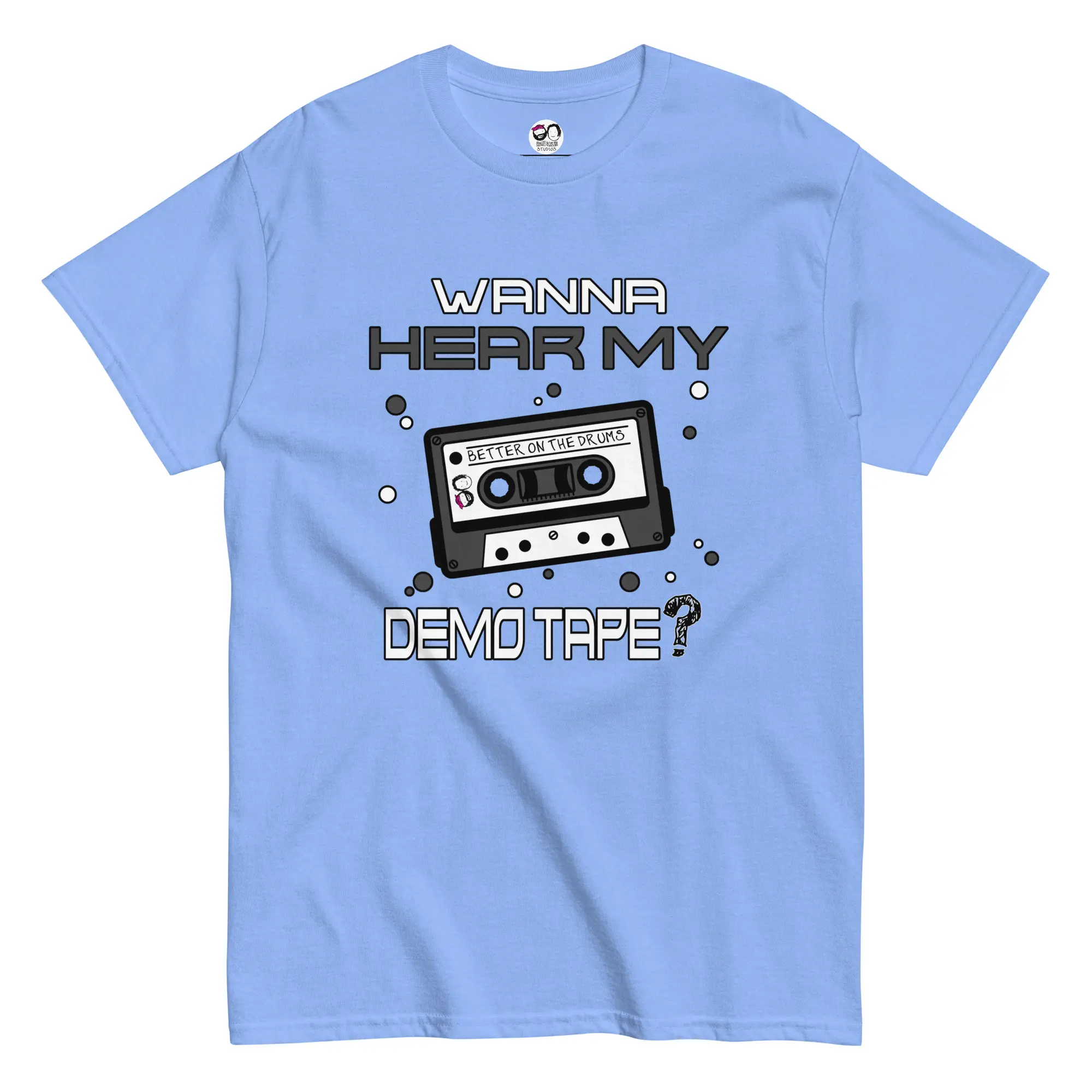 Better On The Drums Band T-Shirt - Hear My Mix Tape - Design By Artist Rafi Perez Unisex classic tee - Image 13