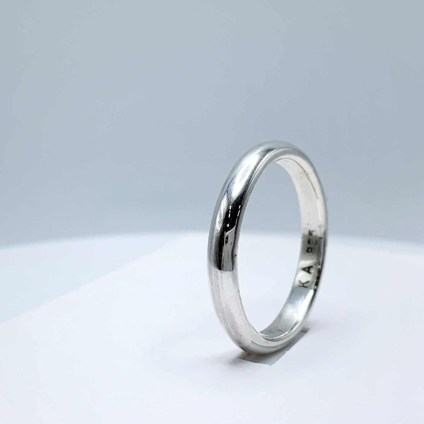 Rounded Ring / Solid Sterling Silver / Domed Men's Women's Band / 3mm Width / Custom Sized