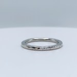 Satellite Ring / Solid Sterling Silver / Men's Women's Band / 2mm Width / Custom Sized / Rustic Hammered Texture