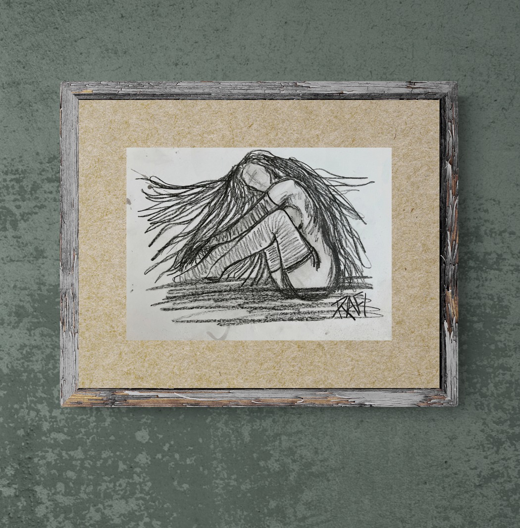 STUDIO REMNANTS: Holding On DRAFTS AND DISCARDS By Rafi Perez On Paper 8X11.5
