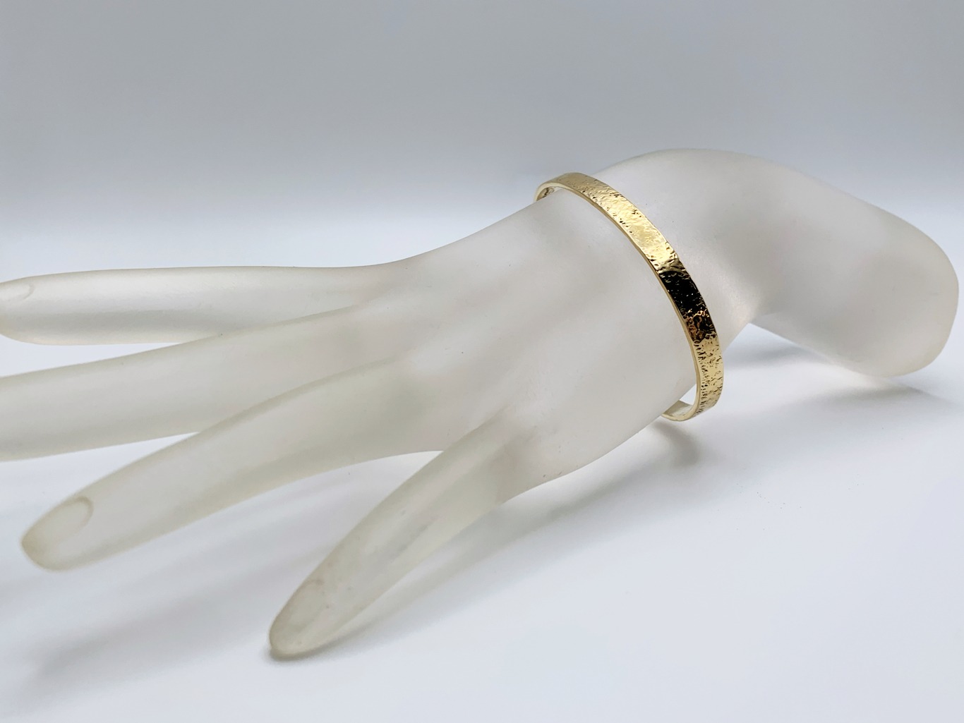 Brass Badassery Cuff Bracelet / Solid Jeweler's Brass / 5mm Width / Stone Hammered Texture - Image 7