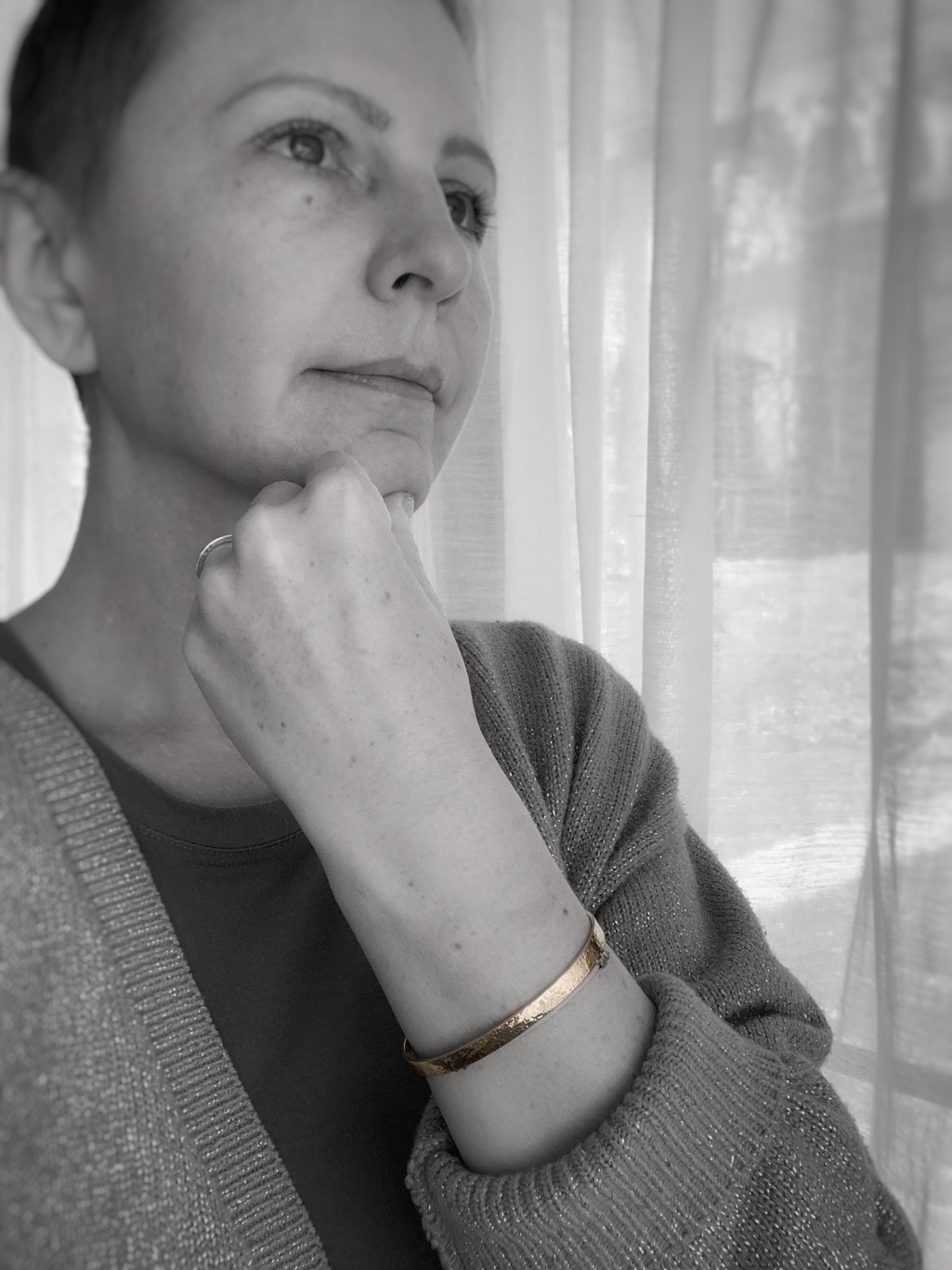 Brass Badassery Cuff Bracelet / Solid Jeweler's Brass / 5mm Width / Stone Hammered Texture - Image 9