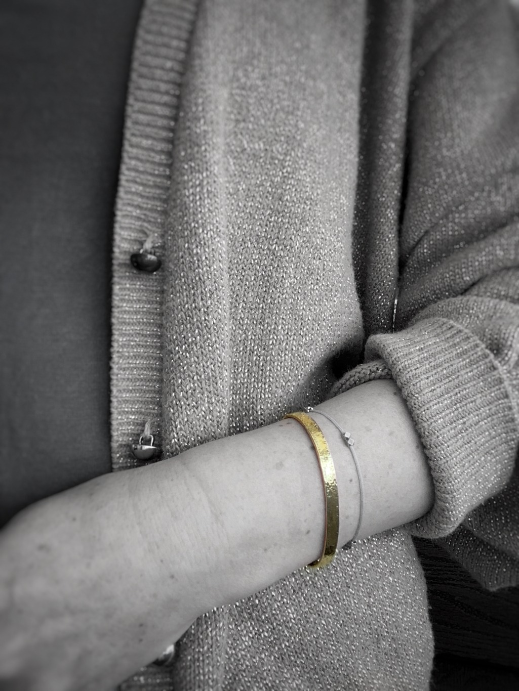 Brass Badassery Cuff Bracelet / Solid Jeweler's Brass / 5mm Width / Stone Hammered Texture - Image 10