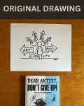 Diversity - Original Dear Artist Illustration Drawing by Rafi Perez On Paper 8.5X11