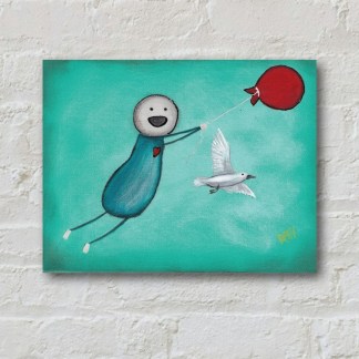 Rise Above Original Painting By Artist Rafi Perez Mixed Medium On Canvas 9X12