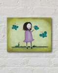 Celebrating Metamorphosis Original Painting By Artist Rafi Perez Mixed Medium On Canvas 9X12