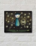 Light The Way Original Painting By Artist Rafi Perez Mixed Medium On Canvas 9X12