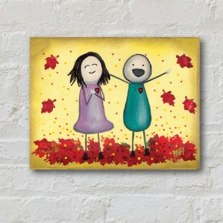 The Simple Things Original Painting By Artist Rafi Perez Mixed Medium On Canvas 9X12