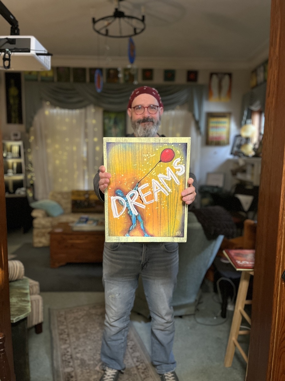 Dreams - ALL WE ARE EDITION By Artist Rafi Perez Textured Artist Enhanced Print On Wood 12X15 - Image 4